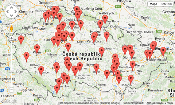 Mapa akcí s dětmi