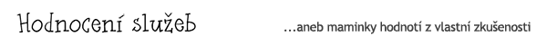 Hodnocení služeb