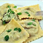 Domácí ravioli plněné špenátem