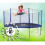 Trampolína s ochrannou sítí a žebříkem 430 cm