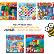 Velká soutěž o 10 dětských her na oslavu kulatin