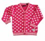 Blue Seven Dětský růžový cardigan se srdíčky