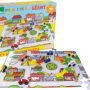 Dřevěné puzzle doprava ve městě