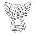 Omalovánka - anděl