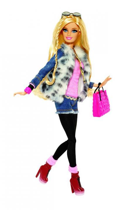 Barbie Modní ikona Barbie s kožichem
