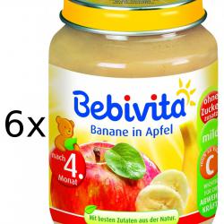 Bebivita Jablka s banánem - 6x190g