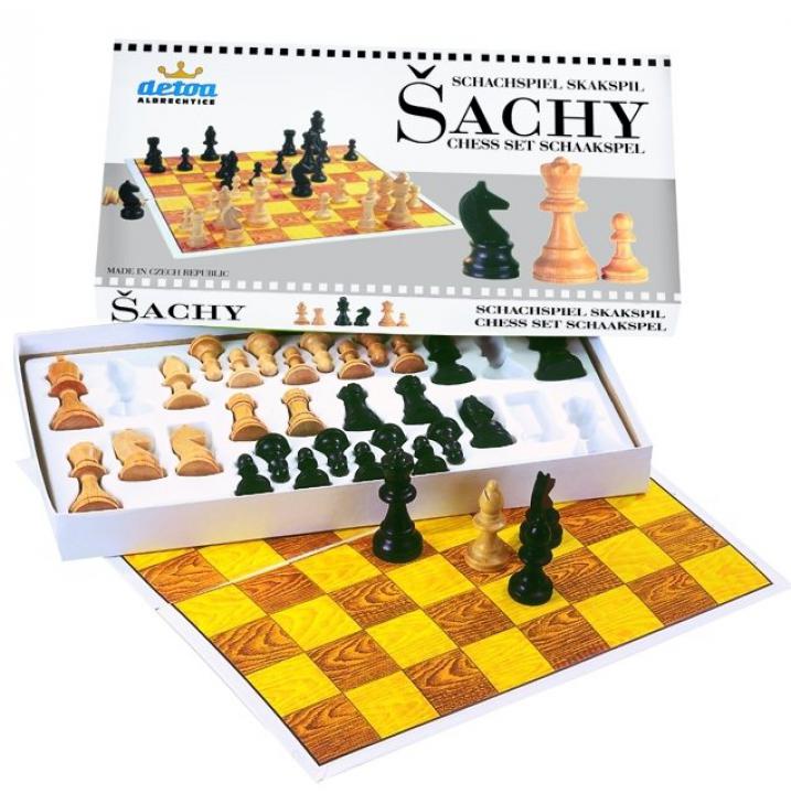 DETOA Šachy dřevo společenská hra