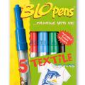 foukací fixy na textil BLO pens - 5 barev
