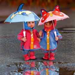Heless Set do deště pláštěnka a deštník pro panenku