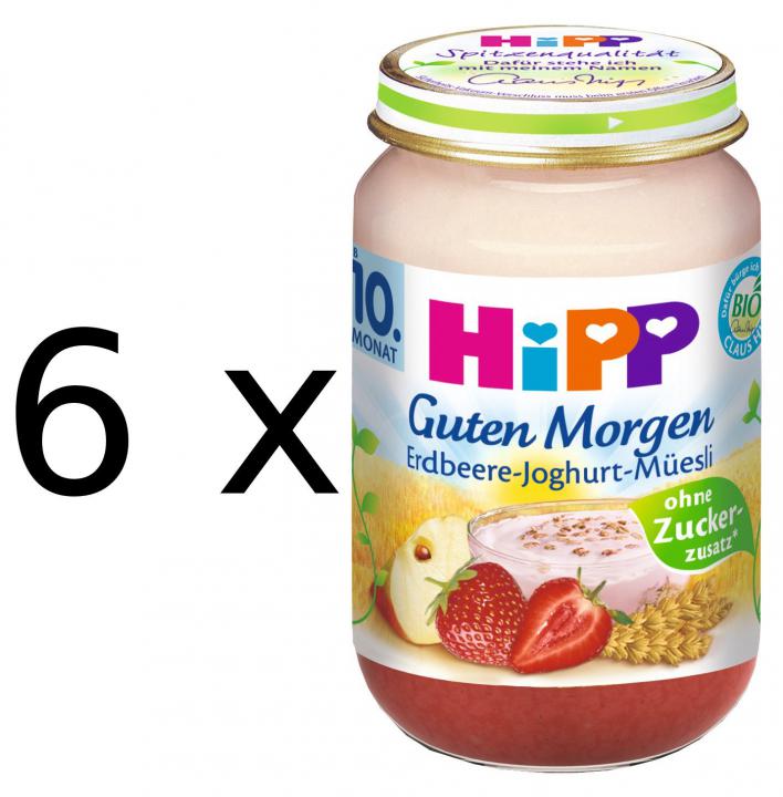 HiPP BIO Müsli, jahody a jogurt - 6 x 160g