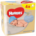 HUGGIES Quatro Pack Pure (4x56ks) - čistící ubrousky