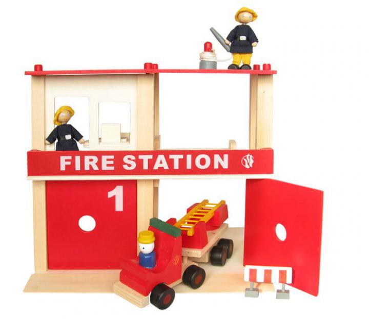 Marionette Požární stanice, dřevěná