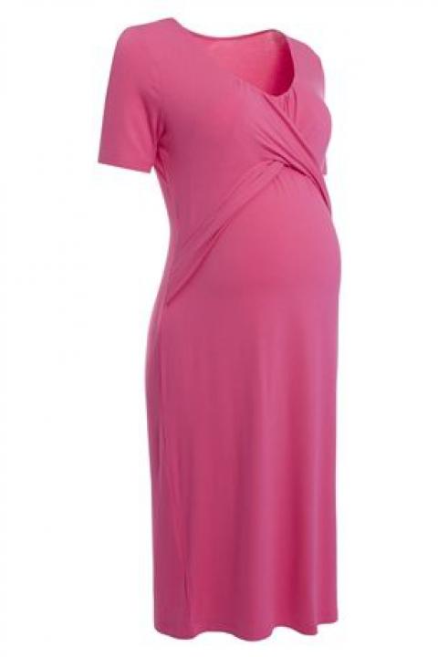 Pink Jersey Nursing Dress