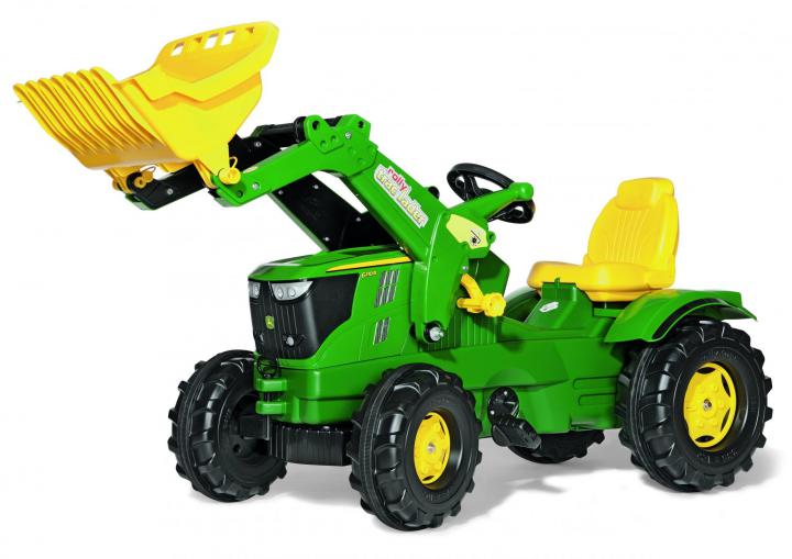 Rolly Toys Šlapací traktor John Deere s předním nakladačem Farmtrac
