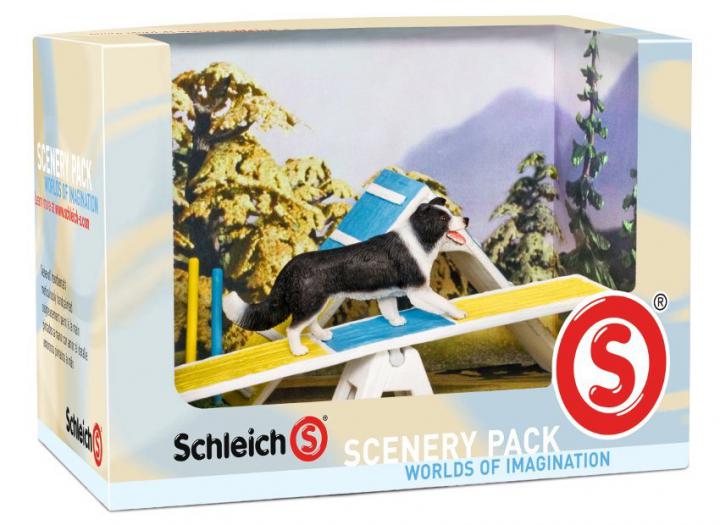 Schleich Scenery set - Psí prolézačky a pes