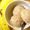 Banánovo - kávová zmrzlina