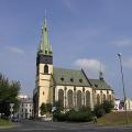 Ústí nad Labem - Kostel se šikmou věží