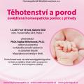 Praha - Přednáškový klub GUD Těhotenství a porod - osvědčená homeopatická pomoc z přírody