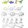 Dinosauři - jak kreslit
