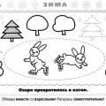 Grafomotorika- zimní obrázky