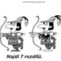 Lukostřelec - najdi rozdíly