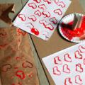 Valentýnský papír na dárečky
