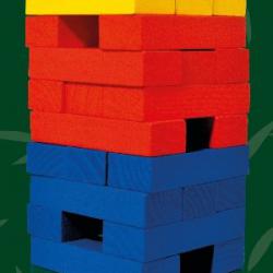 Albi Jenga barevná velká s kostkou