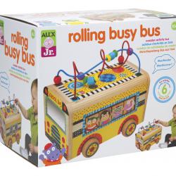 Alextoys Edukační autobus dřevěný