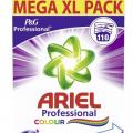 Ariel Professional Color prací prášek 110 pr. cyklů
