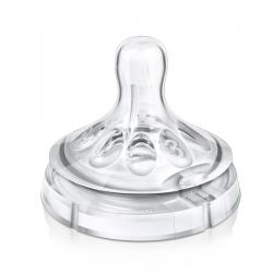 Avent Dudlík NATURAL 3 otvory, 2ks