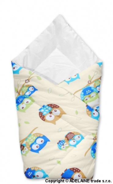 baby-nellys-zavinovacka-klasik-sovicky-kremove-modra-hneda-original.jpg