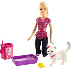 Barbie Hrací set s koťátkem