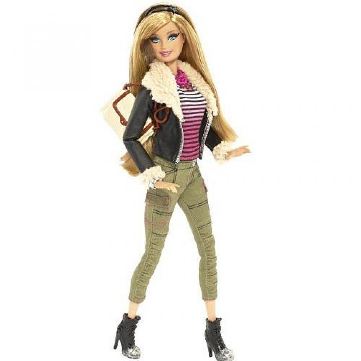 Barbie Modní ikona Barbie v kožené bundě