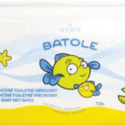 Batole vlhčené ubrousky s Aloe Vera
