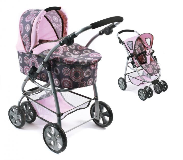 Bayer Chic Kočárek pro panenky BELLINA 2 v 1, 86