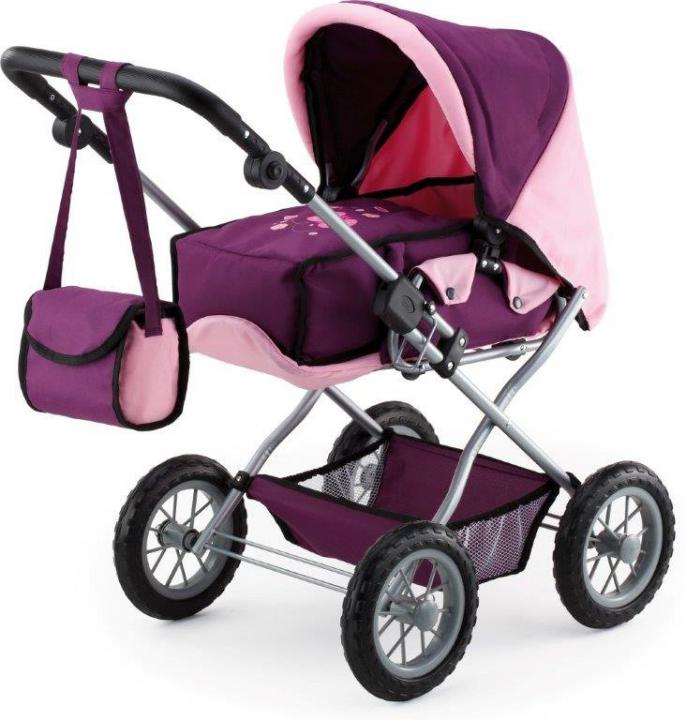 Bayer Design Kočárek pro panenky Kombi Grande růžová/fialová