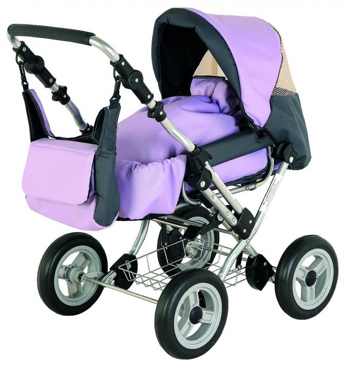 Bayer Design WIX - kočárek pro panenky lila