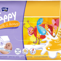 BELLA HAPPY BABY - čisticí ubrousky mléko a med 64ks