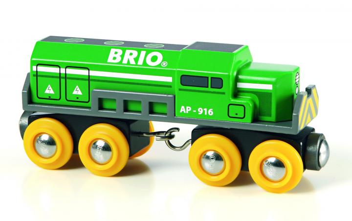 Brio Dopravní lokomotiva zelená