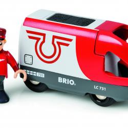 Brio Elektrická lokomotiva červeno-bílá