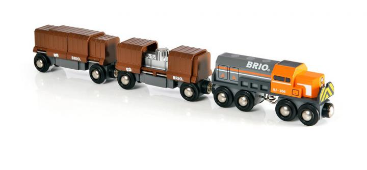 Brio Souprava nákladní vlak (lokomotiva +2 vagony)