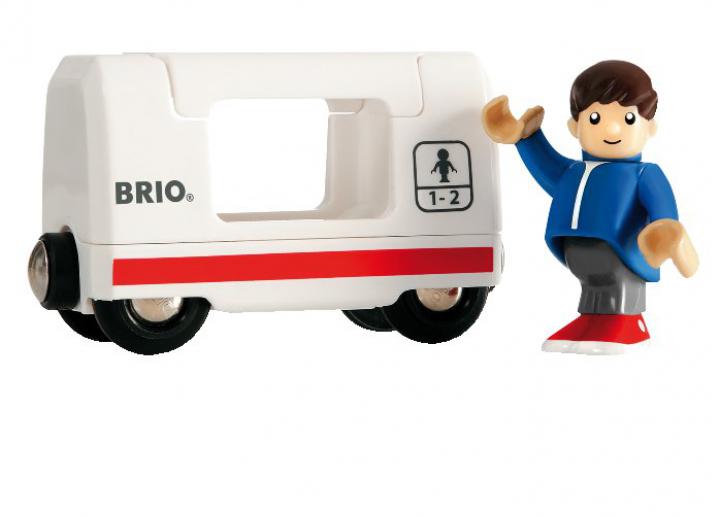 Brio Vagón s klukem k lokomotivě 33508