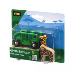 Brio Žirafa ve vagónu