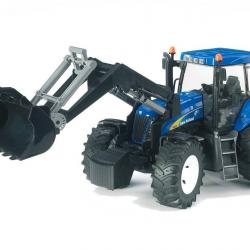 Bruder Farmer - New Holland T8040 traktor s předním nakladačem 1:16