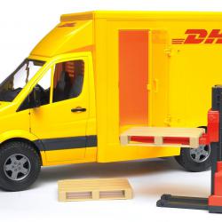 Bruder Mercedes Benz Sprinter DHL s paletovým vozíkem 1:16