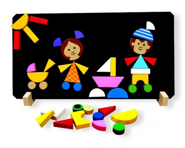 DETOA Magnetické puzzle Děti