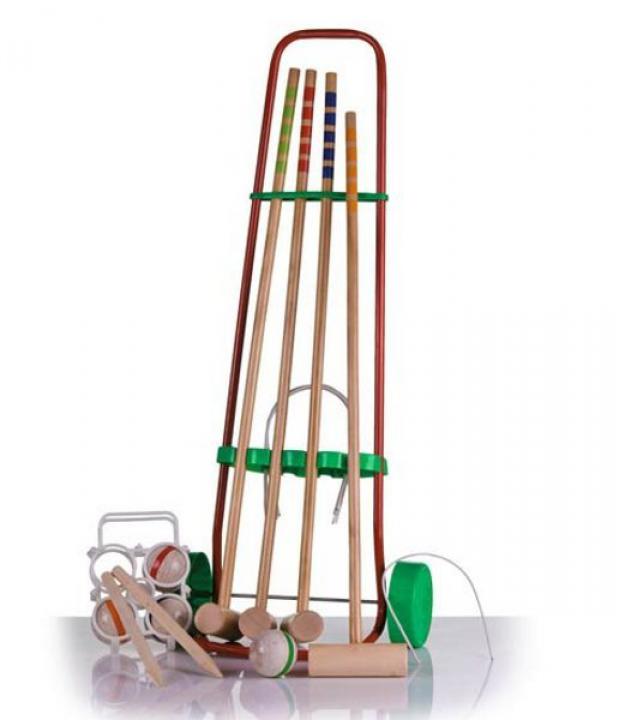 Eddy Toys Kroket s vozíkem pro 4 hráče 75cm