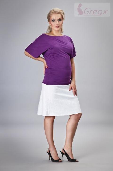 Elegantní těhotenská sukně bílá