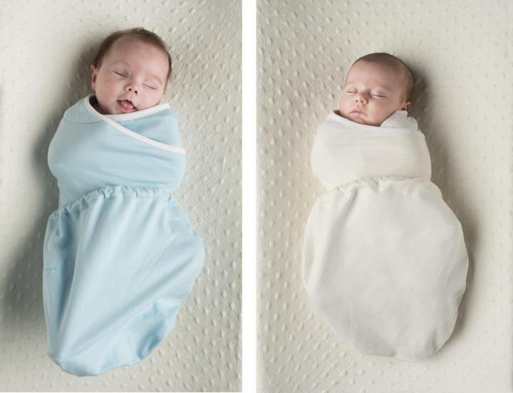 Ergobaby Swaddler zavinovačka M/L, Blue + Natural