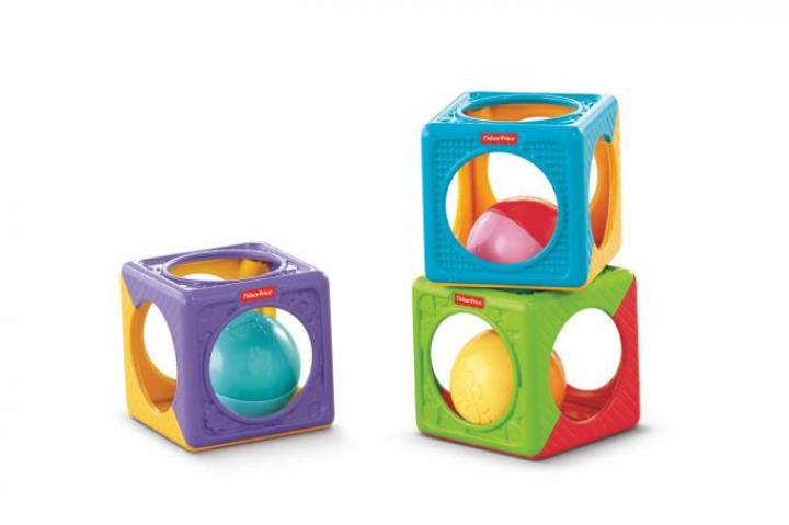 Fisher Price Hubební skládací kostky